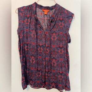 Joe Fresh Split Neck Floral Shirt